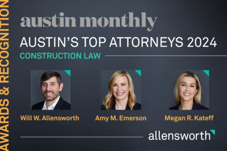 Image about Allensworth Lawyers Stand out in <em>Austin Monthly</em> 